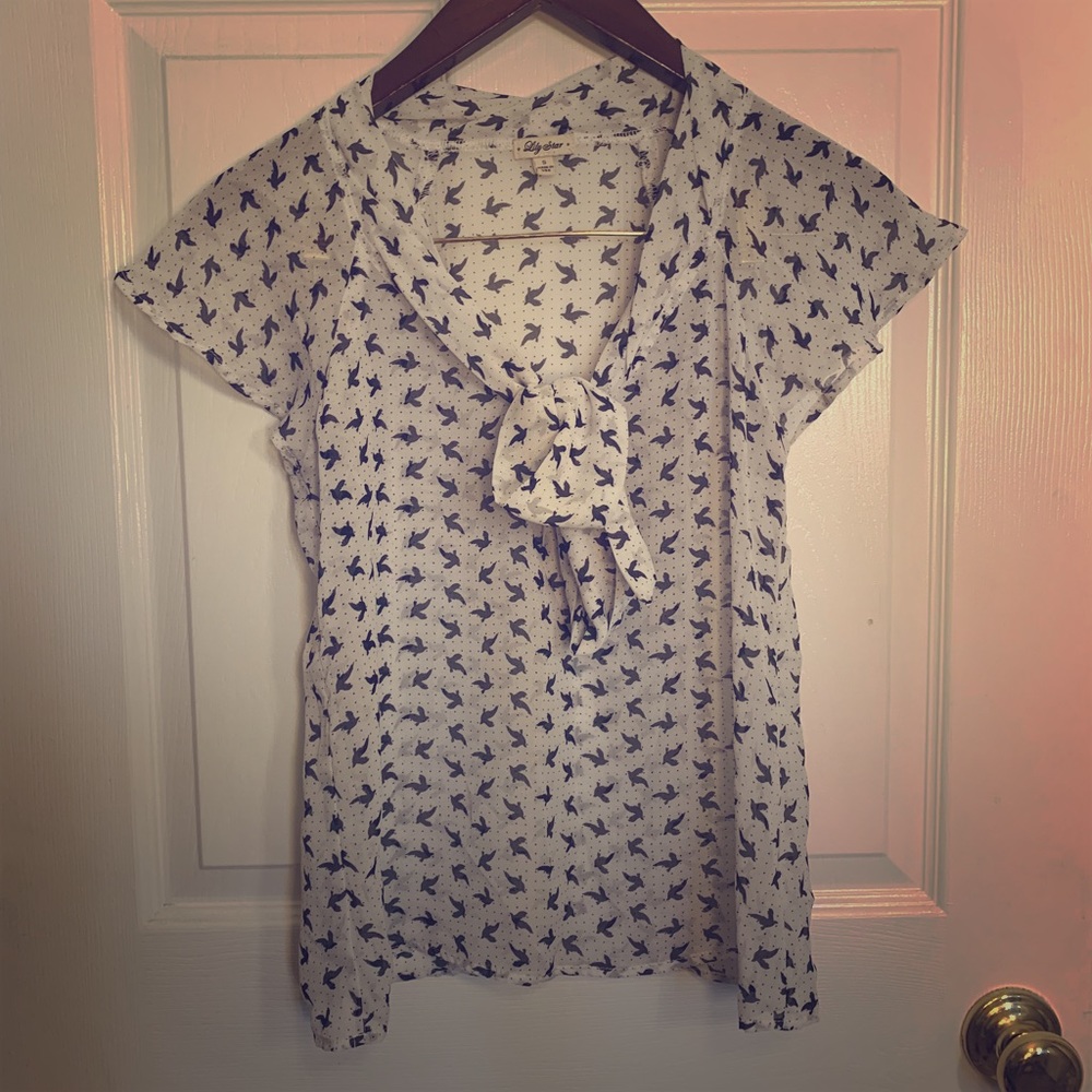 Sheer Polkadot and Dove Dress Shirt!